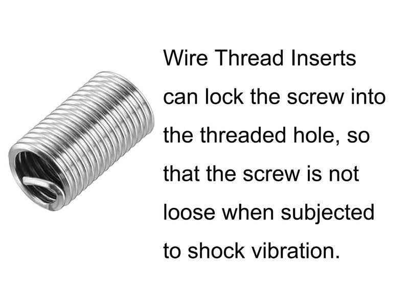 NACX M8 x 1.25mm x 3D Helicoil Type Screw, 304 Stainless Steel Wire Thread Inserts, Helical Coiled Wire Threaded Sleeve, 60Pcs - Image 3